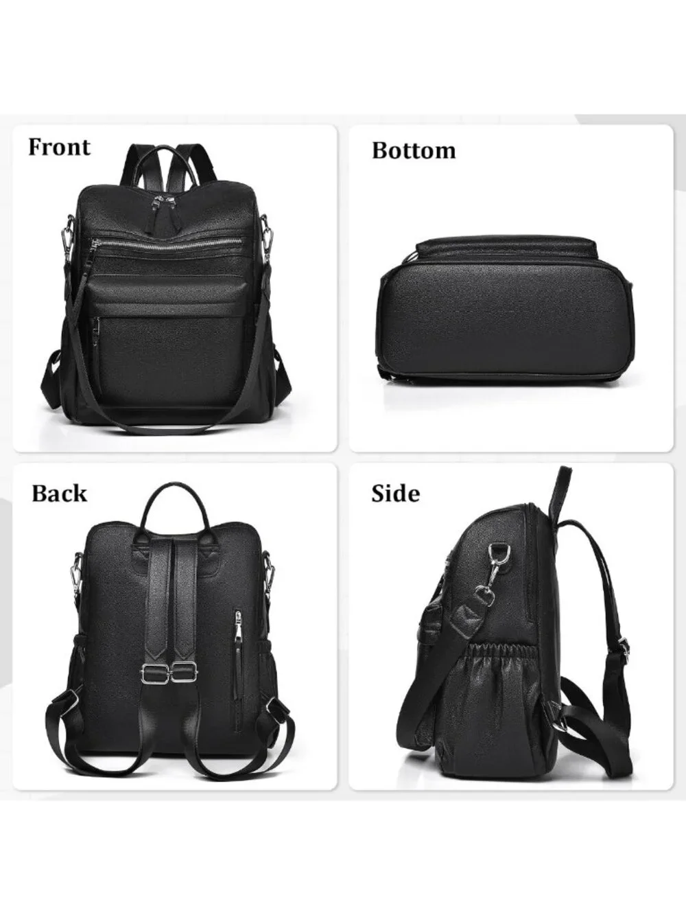 Stylish Women's Leather Backpack Purse | Travel Shoulder Bag for Everyday Use